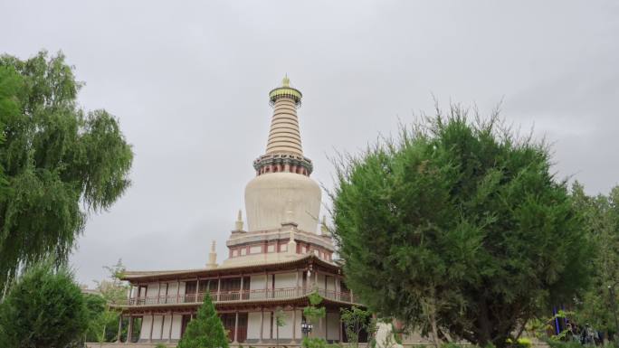 张掖大佛寺佛塔 宗教建筑佛教寺院