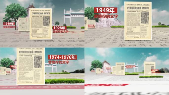 复古图文展示  发展历程