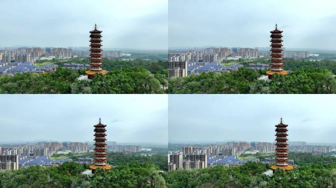 岳阳 圣安古寺-万佛宝塔