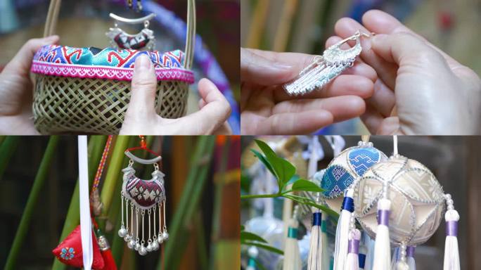 壮锦壮绣，壮族手工艺品，绣球