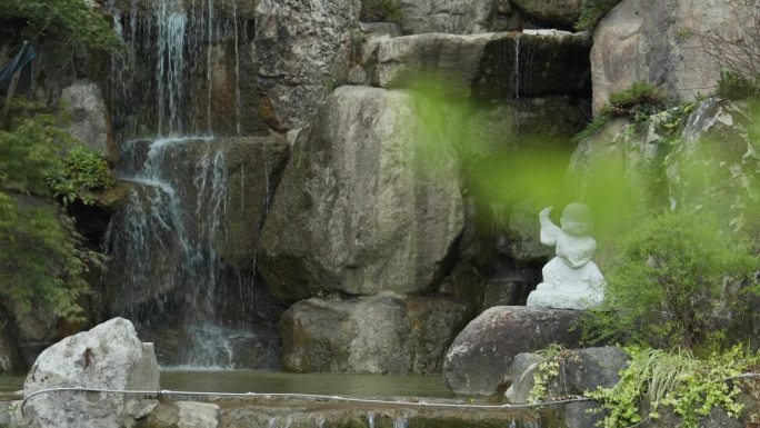 义乌佛堂双林寺晴天素材