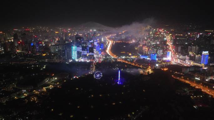 乌鲁木齐市十一西大桥焰火盛会