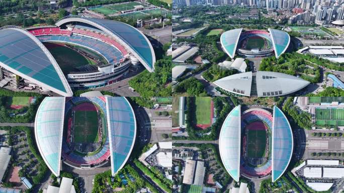 重庆九龙坡奥体中心演唱会航拍空镜