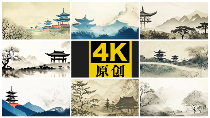 水墨山水 水墨渲染 水墨风景（合集）