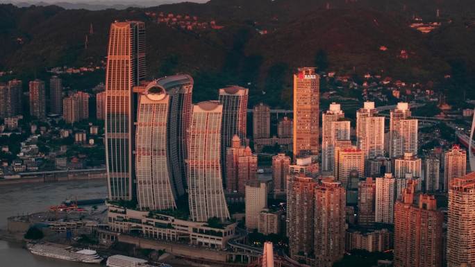 重庆市城市地标宣传旅游风光航拍