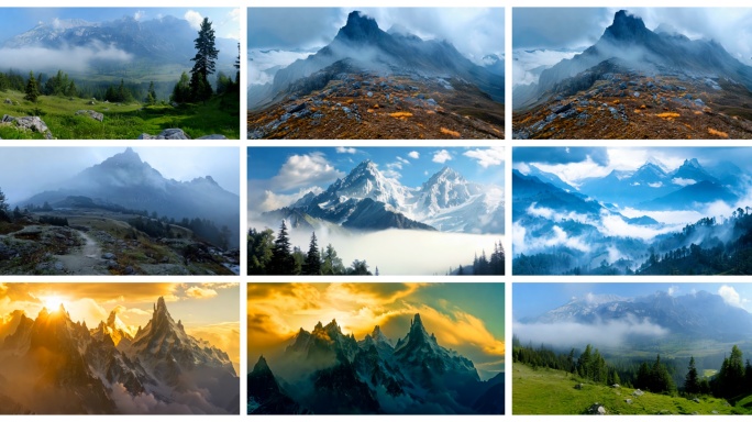 01雪山航拍 攀登雪山  -