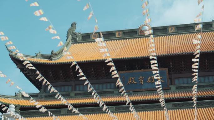义乌佛堂双林寺晴天素材