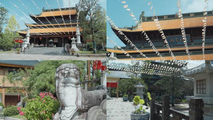 义乌佛堂双林寺晴天素材