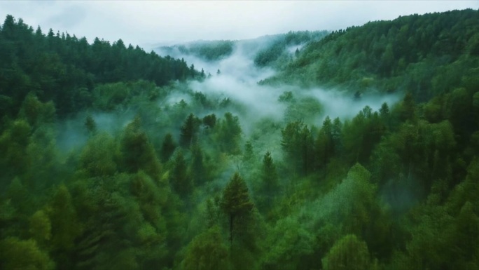 云海 山 雾气 森林 大自然