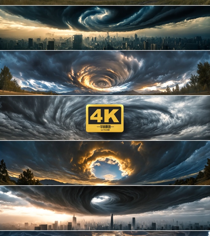 4k宽屏震撼魔幻旋涡合集