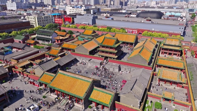 沈阳空镜 沈阳故宫博物院