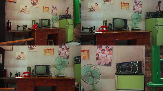 7080年代生活用品电视机收音机缝纫机