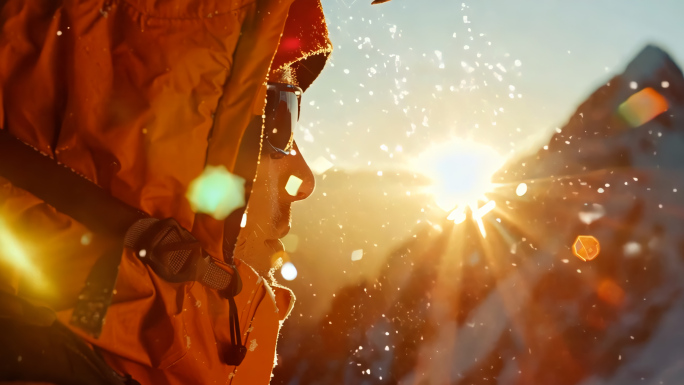 06登山者攀登雪山