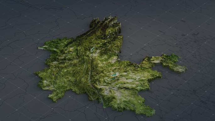 【4K】云南省高清三维地形