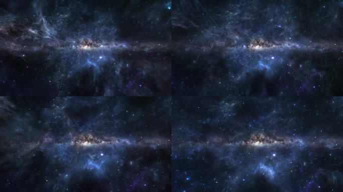 4K大气星空银河背景AE模版