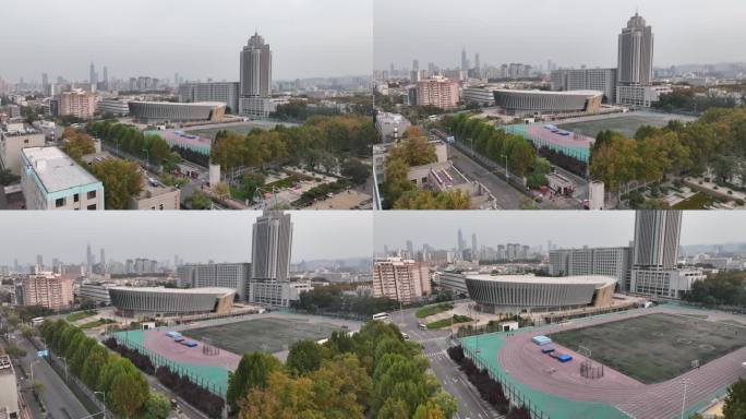 山东大学学校操场体育馆-1