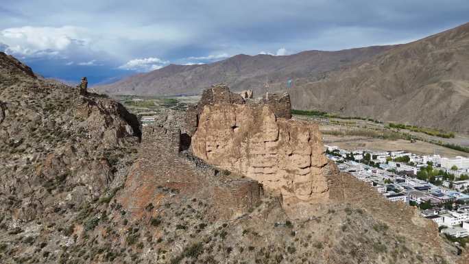 西藏山南琼结县 吐蕃故都遗址 4K航拍