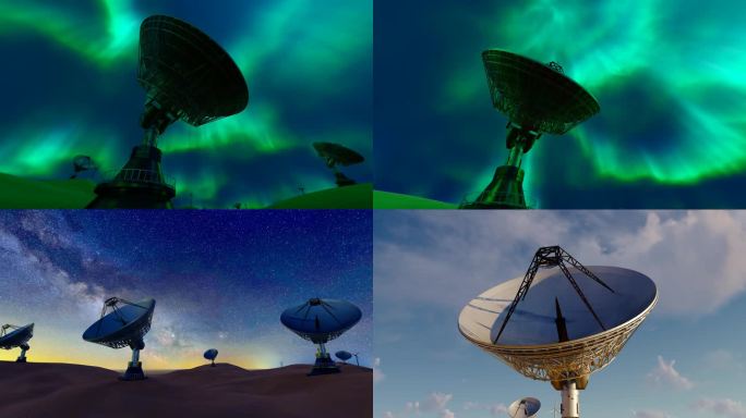 天文射电望远镜进行宇宙太空探测