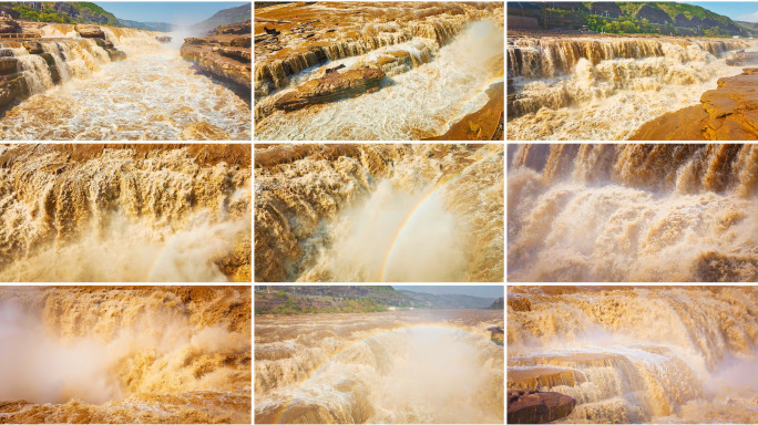 壶口瀑布长江黄河美丽中国大好河山合集