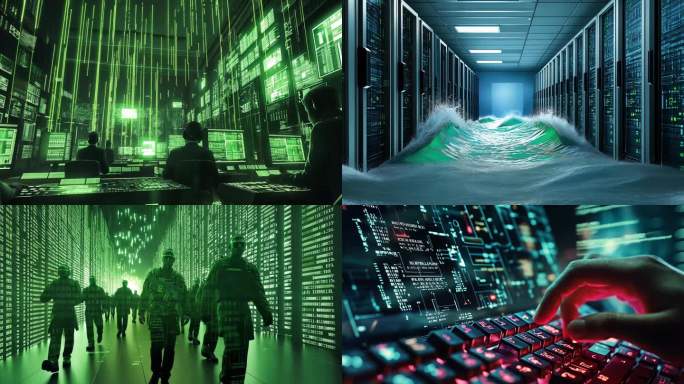 网络黑客机房黑客入侵信息防御安全保护视频