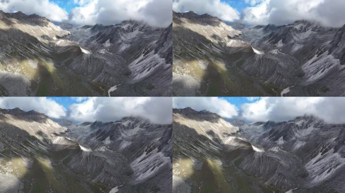 西藏山南市洛扎县贡嘎措航拍