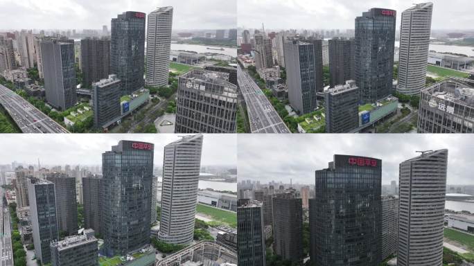 4K-Log-航拍上海平安滨江金融中心