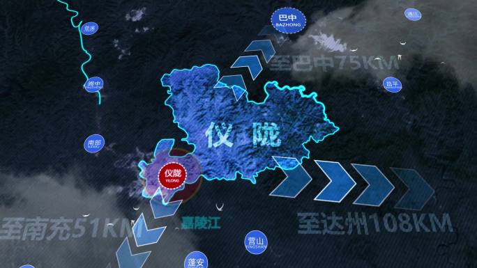 仪陇县四川省南充市仪陇县交通路线规划地图
