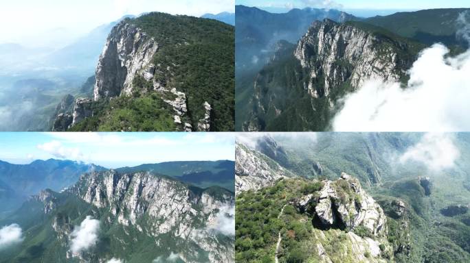 庐山五老峰壮观航拍4k