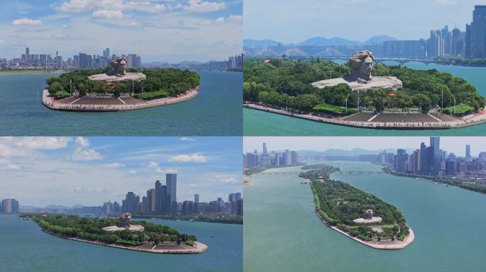 长沙橘子洲航拍合集
