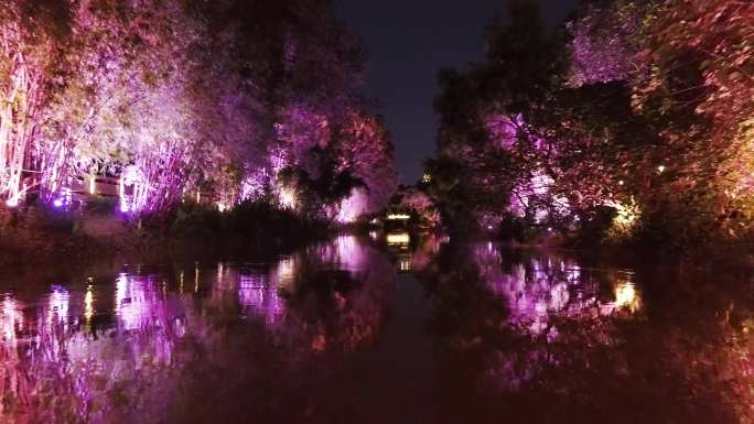 福州白马河夜景