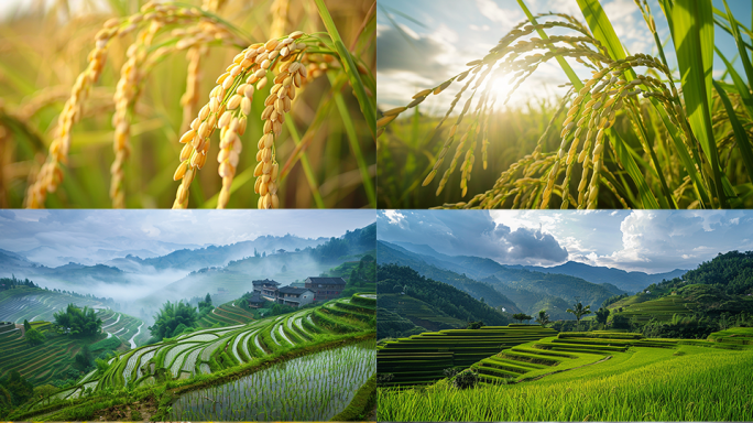 水稻种植水稻丰收