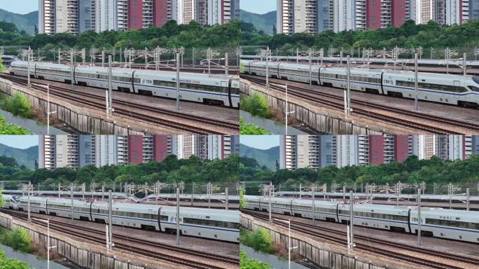 中国高铁行驶动车和谐号动车组