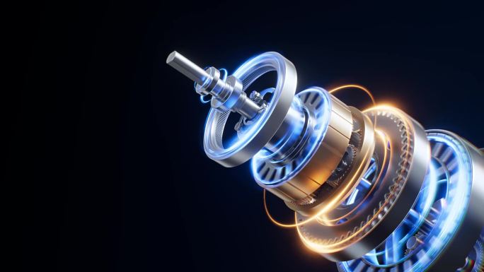 电机爆炸 电机动画 3d c4d模型