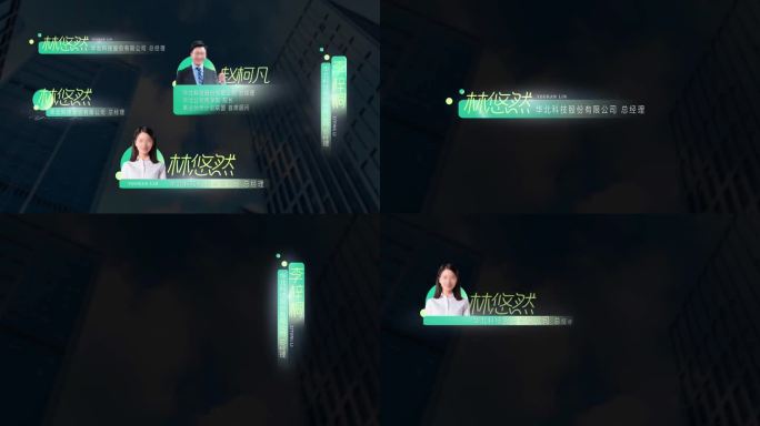 简约清新人名条字幕条