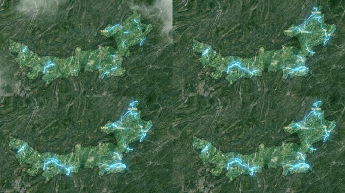 内蒙古自治区水域地图