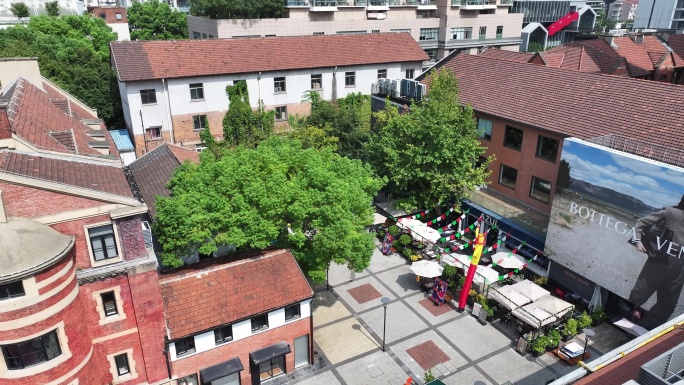 4K-Log-航拍上海越界陕康里文化街区