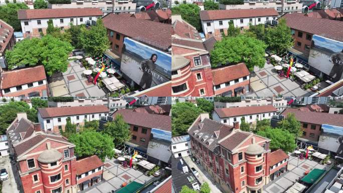 4K-Log-航拍上海越界陕康里文化街区