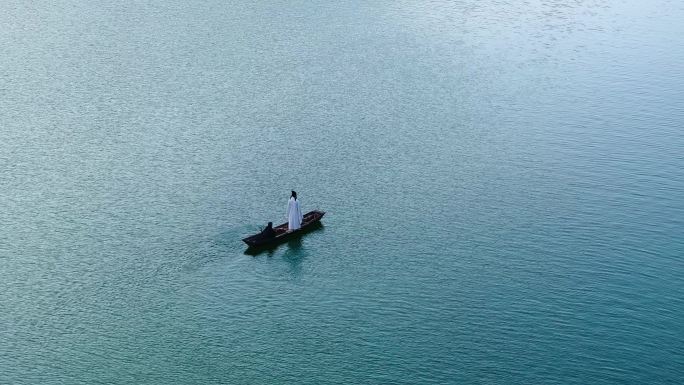 奉节夔门李白乘舟航拍_4K50P