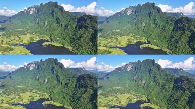 航拍海南省东方市东方小桂林