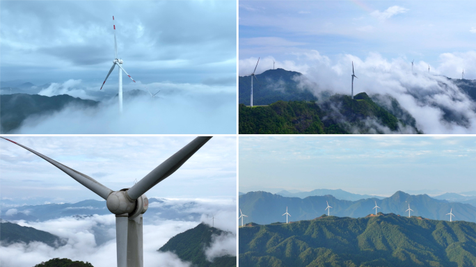 风车云海 绿色能源 风力发电  _04