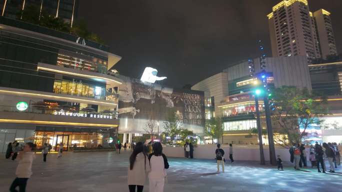 夜景大型购物中心、万象城夜景