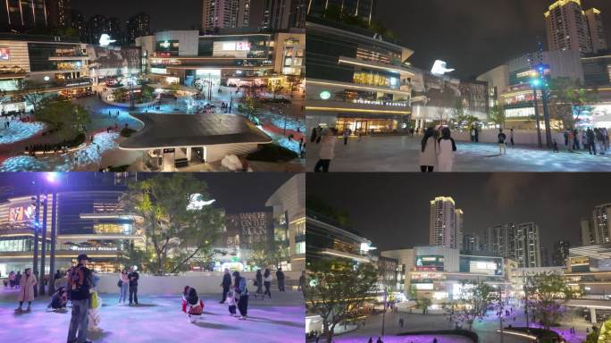 夜景大型购物中心、万象城夜景