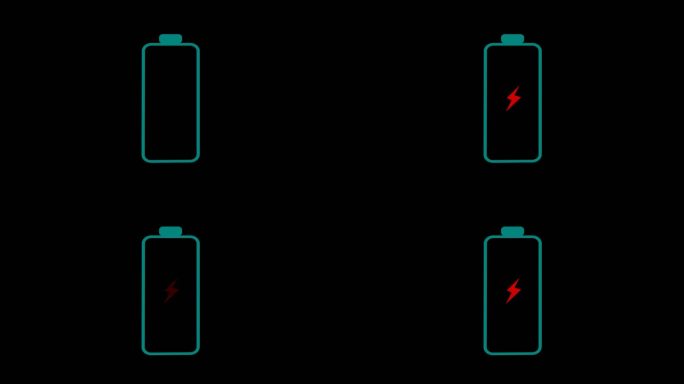 电池电量不足动画1-alpha通道