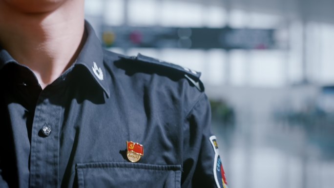 4k共产党员 党建 党徽 机场 安检