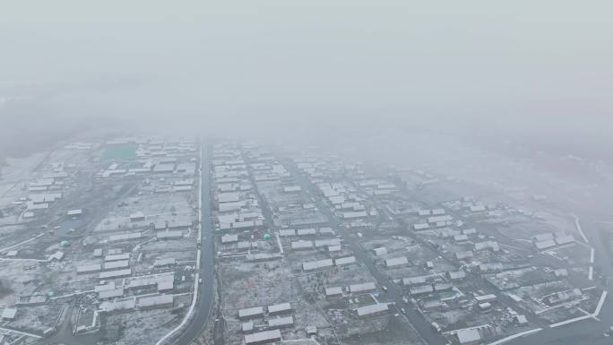 新疆禾木村雪景航拍合集