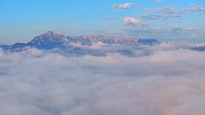 甘南迭部县扎尕那洛克之路云海航拍