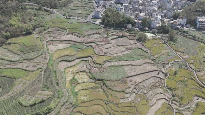 航拍安徽省宣城市绩溪县