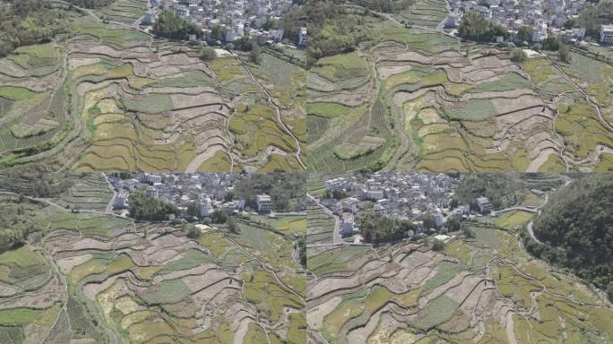航拍安徽省宣城市绩溪县