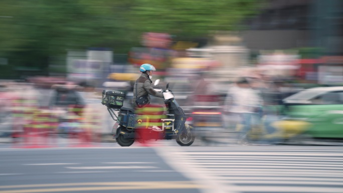 城市人群生活节奏掠影 慢门 王家卫 车流