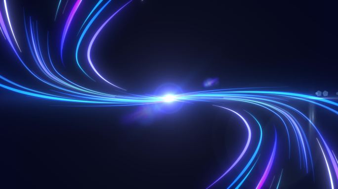 科技粒子线条流线
